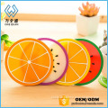 Custom design silicone cute cup mat